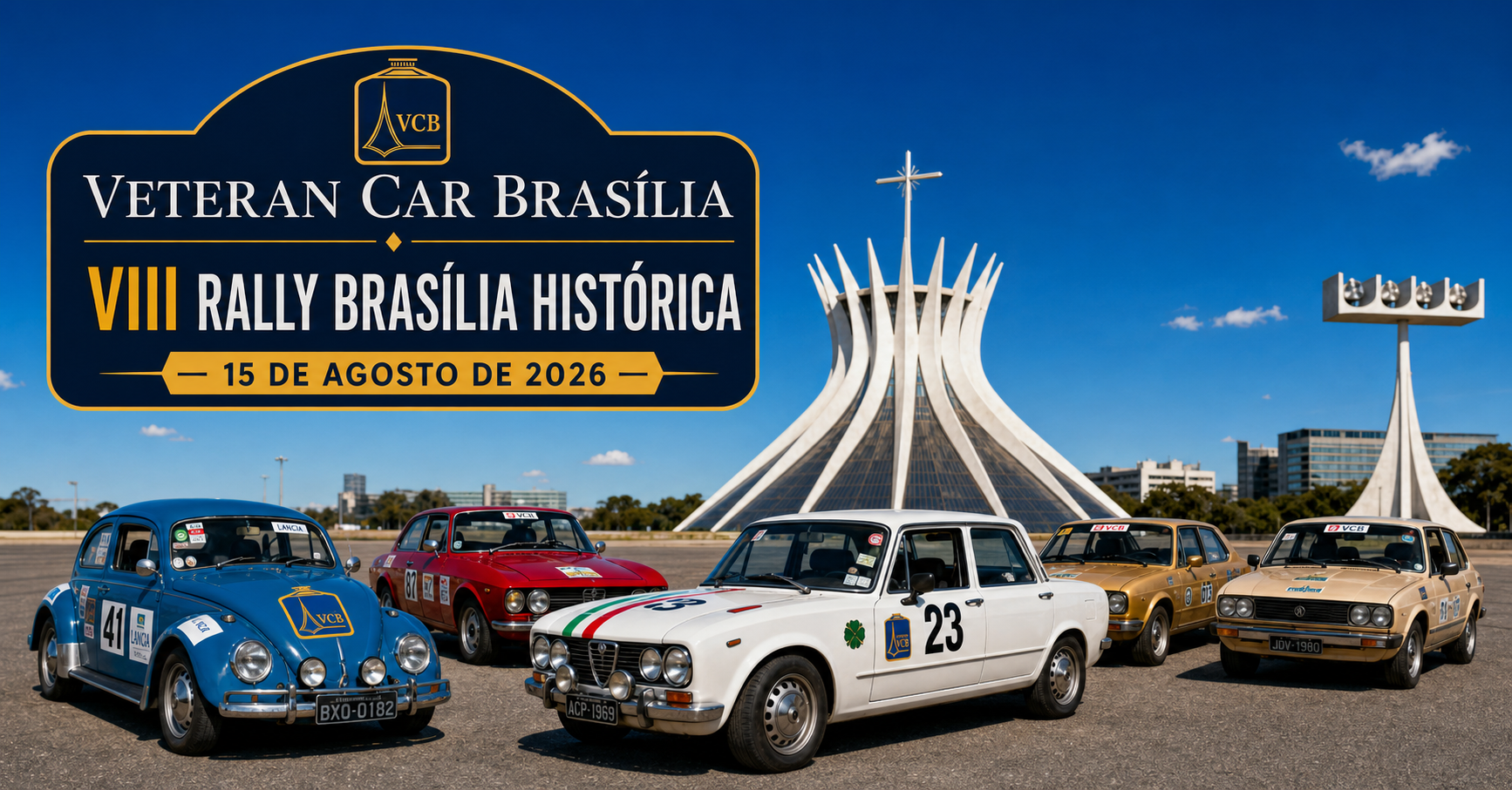 Cartaz do VIII Rally Brasília Histórica